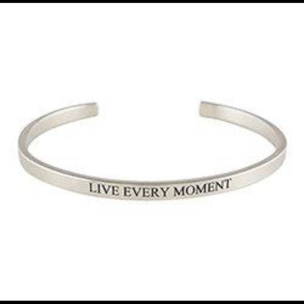 Live Every Moment Cuff Bracelet